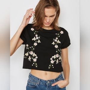 Topshop floral crop top